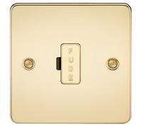 Knightsbridge FPAV6000PB - Piastra per fusibile piatto 13 A in ottone lucido