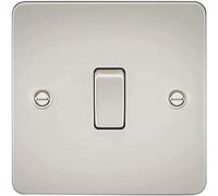 Knightsbridge FPAV8341PL 20 un interruttore piatto piano DP - Pearl