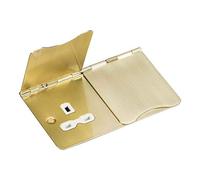 Knightsbridge FPR9UBBW - Presa da pavimento, in ottone spazzolato, con inserto bianco, 13 A, 2G