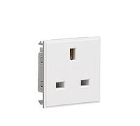 Knightsbridge NET13WH Presa 13A, ABS, Bianco