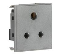 Knightsbridge NET5 AGY - Modulo a bussola tonda non commutata, 5 A, 50 mm x 50 mm, colore: Grigio