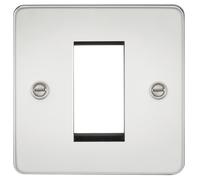 Knightsbridge Piastra Frontale Modulare 1G Flat Plate - Cromata Lucida