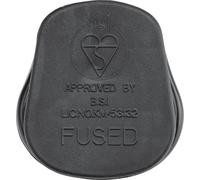 Knightsbridge Spina superiore 13A per uso ruvido (presa rapida del cavo) - nero