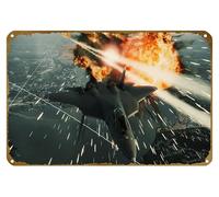 KNIOIL Ace Combat, Ace Combat: Assault Horizon Game Poster Vintage Metal Sign Logo Family Club Bar Cafe Camera da letto Decorazione artistica da parete Regalo 20,3 x 30,5 cm