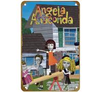 KNIOIL Angela Anaconda 10 Years Later... Poster vintage in metallo con logo Family Club Bar Cafe Camera da letto Decorazione artistica da parete regalo 20,3 x 30,5 cm