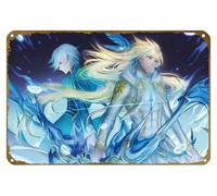KNIOIL Anime, Mikleo (Zestiria), Sorey (Zestiria), Tales Of Zestiria The X, Tales Of Retro Poster Vintage Metal Tin Sign Logo Family Club Bar Cafe Camera da letto Art Wall Decoration Regalo 20,3 x