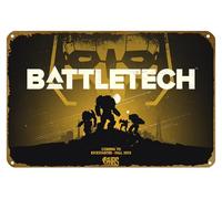 KNIOIL Battletech Game, HD Games Poster Vintage Metal Tin Sign Logo Family Club Bar Cafe Camera da letto Decorazione artistica da parete Regalo 20,3 x 30,5 cm