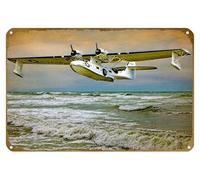 KNIOIL Consolidated PBY Catalina Flying Boat Flights of Fancy Poster vintage metallo latta logo Family Club Bar Cafe camera da letto Decorazione artistica da parete regalo 20,3 x 30,5 cm