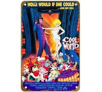 KNIOIL Cool World (#2 of 3) Holli would if she could ... and she will 1992 - Poster vintage in metallo con logo per famiglia, club, bar, caffetteria, camera da letto, decorazione da parete, idea