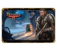 KNIOIL Divinity: Original Sin Ii Poster Vintage Metal Tin Sign Logo Family Club Bar Cafe Camera da letto Decorazione artistica da parete Regalo 20,3 x 30,5 cm