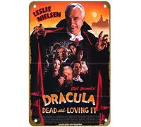 KNIOIL Dracula: Dead And Loving It (#1 of 2) 1995 Poster del film Vintage Metal Tin Sign Logo Family Club Bar Cafe Camera da letto Decorazione artistica da parete regalo 20,3 x 30,5 cm