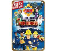 KNIOIL Fireman Sam: Norman Price and the Mystery in the Sky, poster vintage in metallo con logo Family Club Bar Cafe Camera da letto Decorazione artistica da parete regalo 20,3 x 30,5 cm