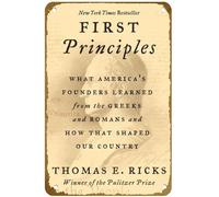 KNIOIL First Principles: What America's Founders Learned from the Greeks and Romans and How That Shaped Our Country, poster vintage in metallo, decorazione da parete, regalo, 20,3 x 30,5 cm