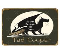 KNIOIL Galavant: I Super Believe in You Tad Cooper V2 poster vintage metallo latta logo Family Club Bar Cafe camera da letto Decorazione artistica da parete regalo 20,3 x 30,5 cm