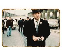 KNIOIL Gene Hackman - Poster vintage in metallo con logo di The French Connection People, decorazione da parete per club, bar, bar, camera da letto, regalo, 20,3 x 30,5 cm