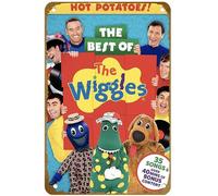 KNIOIL Hot Potatees! The Best of The Wiggles - Poster vintage in metallo con logo per famiglia, club, bar, caffetteria, camera da letto, decorazione da parete, idea regalo, 20,3 x 30,5 cm