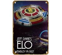 KNIOIL Jeff Lynne's ELO: Wembley or Busto, poster vintage in metallo con logo Family Club Bar Cafe Camera da letto Decorazione artistica da parete regalo 20,3 x 30,5 cm