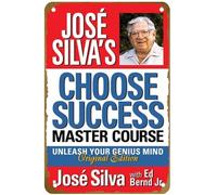 KNIOIL JosÈ Silva Choose Success Master Course Poster Vintage Metal Sign Logo Family Club Bar Cafe Camera da Letto Decorazione da Parete Regalo 20,3 x 30,5 cm