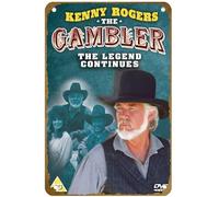 KNIOIL Kenny Rogers as The Gambler, Part III: The Legend Continues Poster Vintage Metal Tin Sign Logo Family Club Bar Cafe Camera da letto Decorazione artistica da parete regalo 20,3 x 30,5 cm