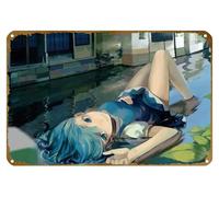 KNIOIL Kyoko Kirigiri, poster vintage in metallo con logo dell'anime, decorazione da parete per famiglie, club, bar, caffetteria, camera da letto, regalo, 20,3 x 30,5 cm