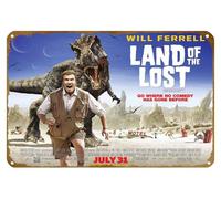 KNIOIL Land of the Lost (#3 of 3) Go where no comedy has gone before 2009, poster vintage in metallo con logo Family Club Bar Cafe camera da letto decorazione artistica da parete regalo 20,3 x 30,5 cm