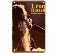 KNIOIL Leon Russell: The Homewood Session Movie Poster Vintage Metal Sign Logo Family Club Bar Cafe Camera da letto Decorazione artistica da parete regalo 20,3 x 30,5 cm