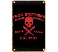 KNIOIL Lost Boys Frog Brothers Vampire Hunters Santa Carla 80S Movie Poster Vintage Metal Tin Sign Logo Family Club Bar Cafe Camera da letto Art Wall Decoration Regalo 20,3 x 30,5 cm