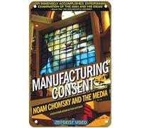 KNIOIL Manufacturing Consent: Noam Chomsky and the Media Movie Poster Vintage Metal Tin Sign Logo Family Club Bar Cafe Camera da letto Decorazione artistica da parete Regalo 20,3 x 30,5 cm