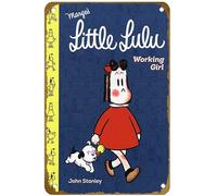 KNIOIL MARGE'S LITTLE LULU Working Girl Poster Vintage Metal Tin Sign Logo Family Club Bar Cafe Camera da letto Decorazione artistica da parete regalo 20,3 x 30,5 cm