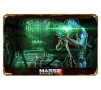 KNIOIL Mass Effect, Mass Effect 2, Legion Game Poster vintage in metallo con logo Family Club Bar Cafe Camera da letto Decorazione artistica da parete regalo 20,3 x 30,5 cm