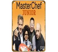 KNIOIL MasterChef Junior poster film (2013) poster vintage metallo latta logo famiglia club bar caffetteria camera da letto arte decorazione da parete regalo 20,3 x 30,5 cm