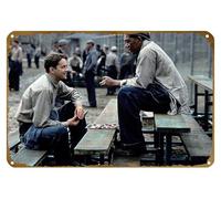 KNIOIL Movie, The Shawshank Redemption, Morgan Freeman, Tim Robbins poster vintage metallo latta logo Family Club Bar Cafe camera da letto Art Wall Decoration Gift 20,3 x 30,5 cm
