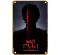 KNIOIL Night Stalker: The Hunt for a Serial Killer (2021-) Poster del film Vintage Metal Tin Sign Logo Family Club Bar Cafe Camera da letto Decorazione artistica da parete regalo 20,3 x 30,5 cm
