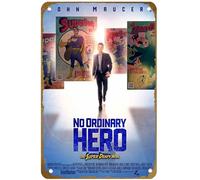KNIOIL No Ordinary Hero: The SuperDeafy Movie (2013) Poster vintage metallo metallo targa logo Family Club Bar Cafe camera da letto Decorazione artistica da parete regalo 20,3 x 30,5 cm