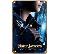 KNIOIL Percy Jackson Collection, poster vintage in metallo con logo, decorazione artistica da parete per la camera da letto, 20,3 x 30,5 cm