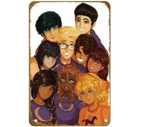 KNIOIL Percy Jackson Poster vintage in metallo con logo Family Club Bar Cafe Camera da letto Decorazione artistica da parete regalo 20,3 x 30,5 cm
