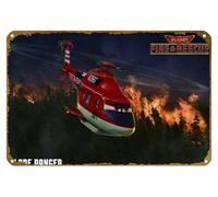 KNIOIL Planes Fire and Rescue Blade Ranger 2014 Movie Dane Cook nuovo poster vintage metallo targa logo Family Club Bar Cafe camera da letto decorazione artistica da parete regalo 20,3 x 30,5 cm