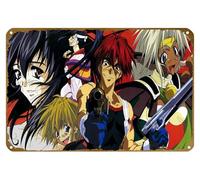KNIOIL Poster a tema anime Outlaw Star, Aisha Clan Clan, Gene Starwind, Jim Hawking, Melfina (Outlaw Star), Suzuka (Outlaw Star), stile vintage, in metallo, decorazione artistica da parete, idea