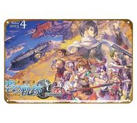 KNIOIL Poster con videogioco, The Legend Of Heroes: Trails In The Sky, targa in metallo vintage con logo per famiglia, club, bar, caffetteria, decorazione da parete per camera da letto, regalo, 20,3 x