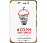KNIOIL Poster del film ACORN e la tempesta di fuoco, targa in metallo vintage con logo Family Club Bar Cafe camera da letto decorazione artistica da parete regalo 20,3 x 30,5 cm