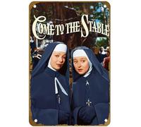 KNIOIL Poster del film "Come to the Stable (1949) Vintage Metal Tin Sign Logo Family Club Bar Cafe Camera da letto Decorazione artistica da parete regalo 20,3 x 30,5 cm