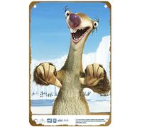 KNIOIL Poster vintage del film Ice Age in metallo con logo Family Club Bar Cafe camera da letto decorazione artistica da parete regalo 20,3 x 30,5 cm