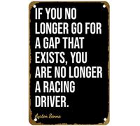 KNIOIL Poster vintage in metallo con citazioni di Ayrton Senna, per famiglia, club, bar, caffetteria, camera da letto, decorazione da parete, idea regalo, 20,3 x 30,5 cm