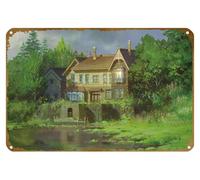 KNIOIL Poster vintage in metallo con logo dell'anime, When Marnie Was There, per famiglia, club, bar, caffetteria, camera da letto, decorazione da parete, idea regalo, 20,3 x 30,5 cm