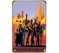 KNIOIL Poster vintage in metallo con logo di Bounty Hunters The Vault Ralph Mcquarrie, decorazione artistica da parete per famiglia, club, bar, caffetteria, camera da letto, regalo, 20,3 x 30,5 cm