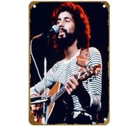 KNIOIL Poster vintage in metallo con logo di Cat Stevens, per famiglia, club, bar, bar, camera da letto, decorazione da parete, idea regalo, 20,3 x 30,5 cm