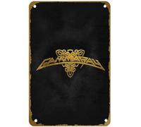 KNIOIL Poster vintage in metallo con logo Gamma Ray in metallo con logo Family Club Bar Cafe camera da letto Decorazione artistica da parete regalo 20,3 x 30,5 cm