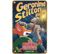 KNIOIL Poster vintage in metallo con logo "GERONIMO STILTON REPORTER HC VOL 04 MUMMY WITH NO NAME", decorazione artistica da parete per famiglia, club, bar, caffetteria, camera da letto, regalo, 20,3