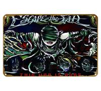KNIOIL Poster vintage in metallo con scritta "Escape the Fate Logo" Family Club Bar Cafe Camera da letto Decorazione artistica da parete regalo 20,3 x 30,5 cm