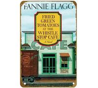 KNIOIL Poster vintage in metallo con scritta "Fried Green Tomatoes at the Whistle Stop Cafe" con logo Family Club Bar Cafe Camera da letto Decorazione artistica da parete regalo 20,3 x 30,5 cm